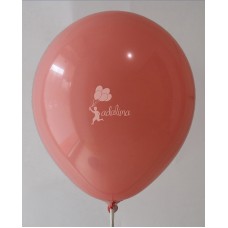 Salmon Pink Crystal Plain Balloon